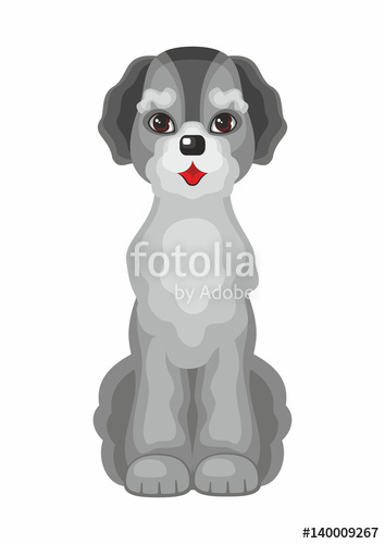 354x500 Labradoodle Vector Image Of A Cute Purebred Dogs In Cartoon Style