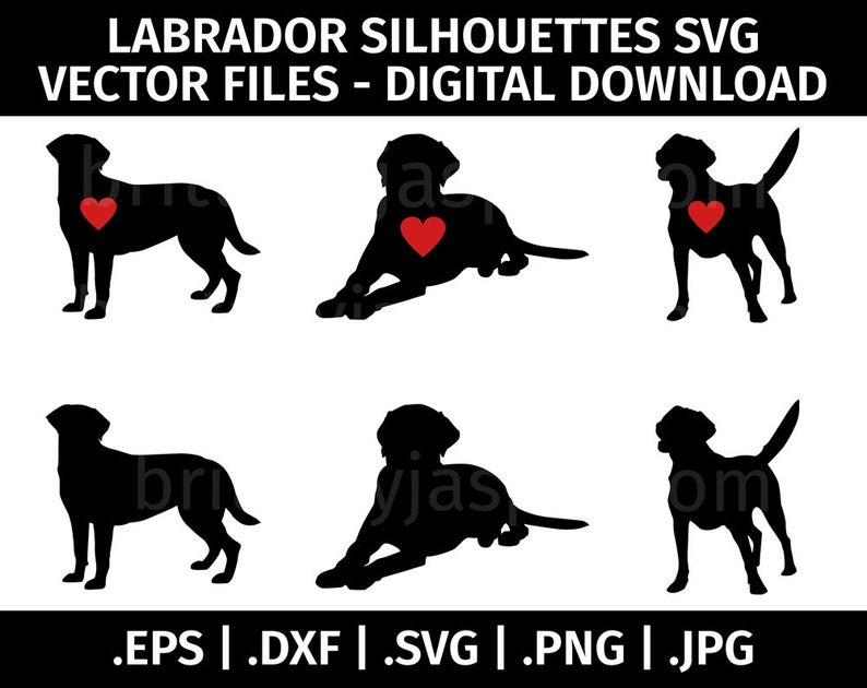 794x630 Labrador Silhouettes Vector Clip Art For Etsy