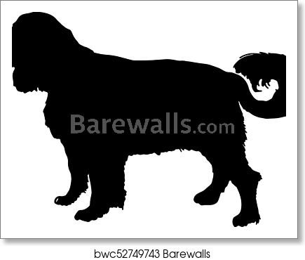 435x370 Art Print Of Labrador Retriver Silhouette Vector Barewalls