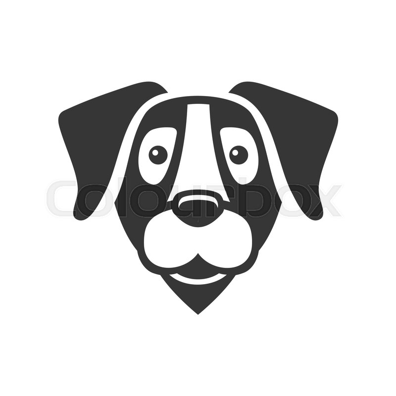 800x800 Labrador Retriever Dog Head Icon Logo Stock Vector Colourbox