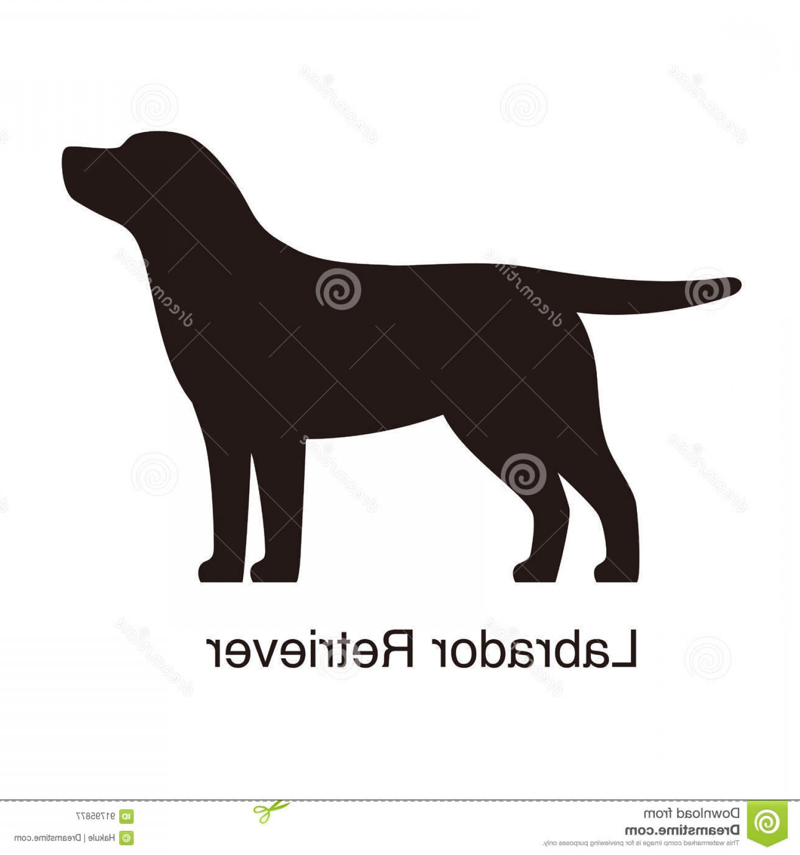 1560x1668 Stock Illustration Labrador Retriever Dog Silhouette Side View
