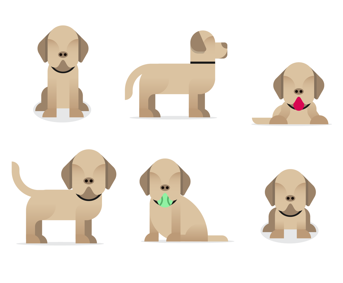 1136x936 Cute Labrador Vector Vector Art Graphics