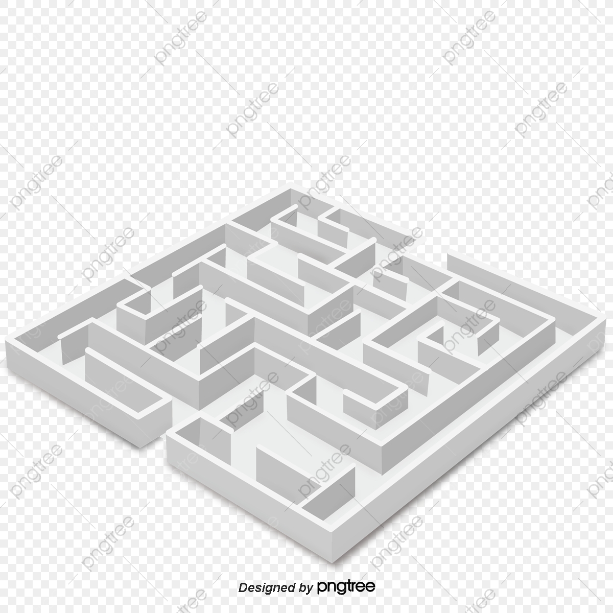 1200x1200 Labyrinth Vector Material, Maze, Gray, Background Decoration Png