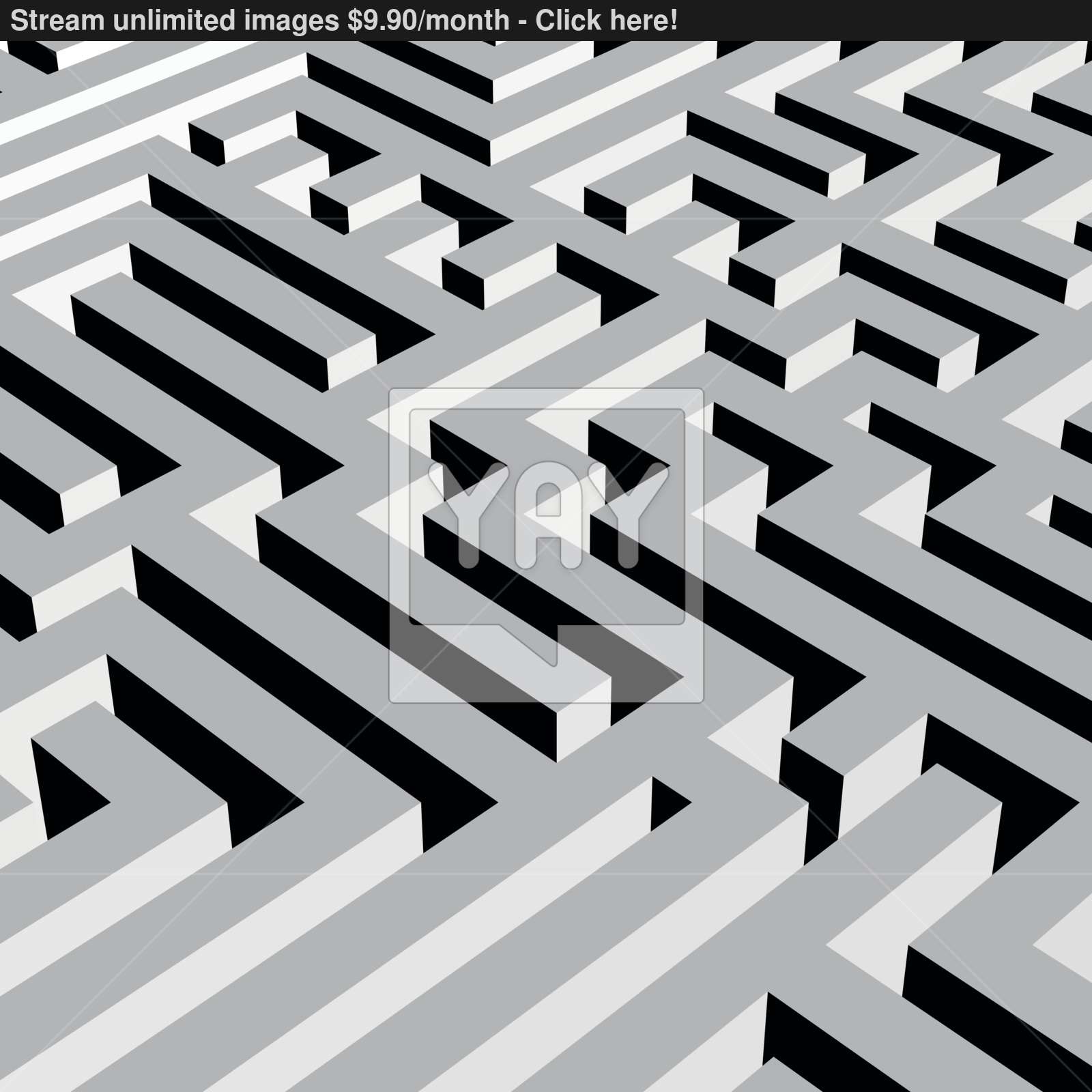 1600x1600 Aerial View Of Grey Maze Labyrinth Vector Illustration Vector