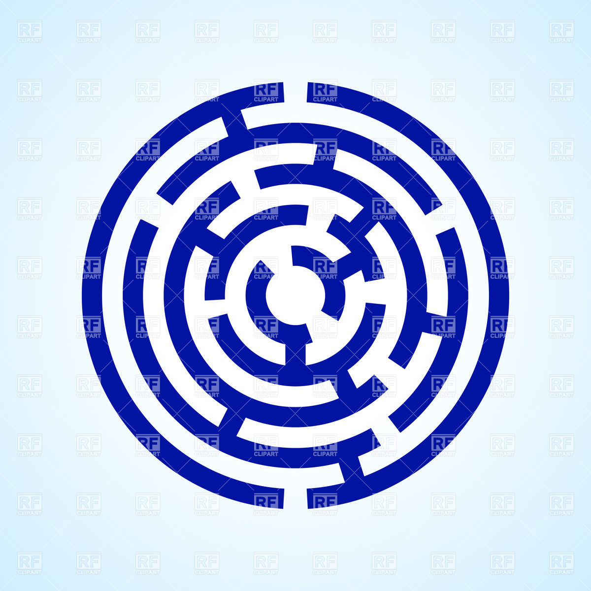 1200x1200 Round Blue Labyrinth Vector Image Of Backgrounds, Textures