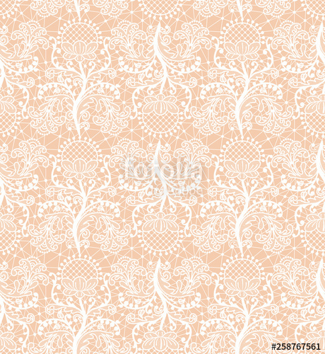 Seamless Orange Lace Background With Floral Pattern Stock Image 460x500 Seamless Orange Lace Background With Floral Pattern Stock Image
