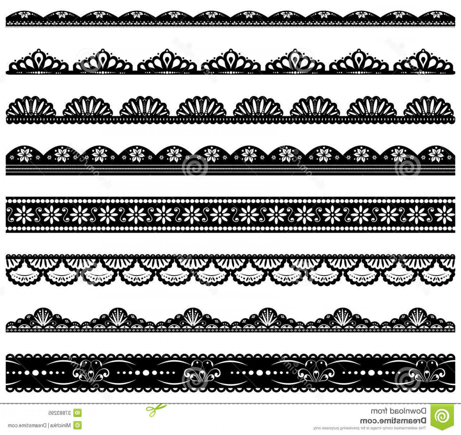Lace Border Vector at Vectorified.com | Collection of Lace Border