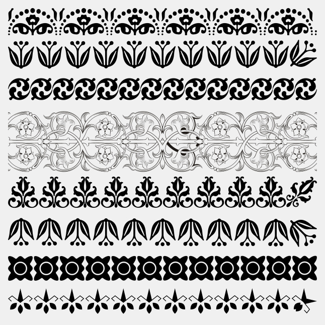 646x646 Black And White Lace Border Vectors Vector Art Graphics