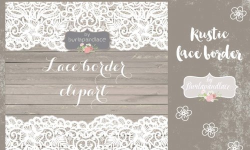 500x300 Download Rustic Lace Border Vector