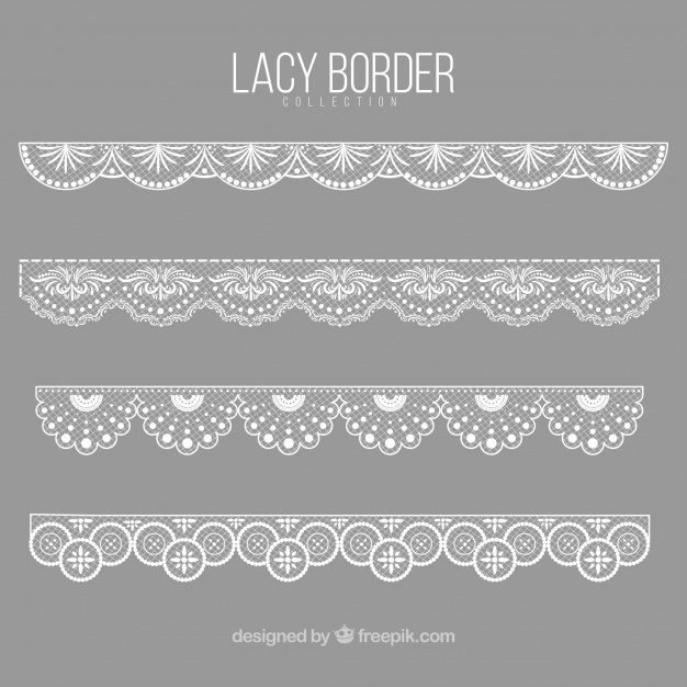 626x626 Elegant Lace Decorative Borders Vector Free Download