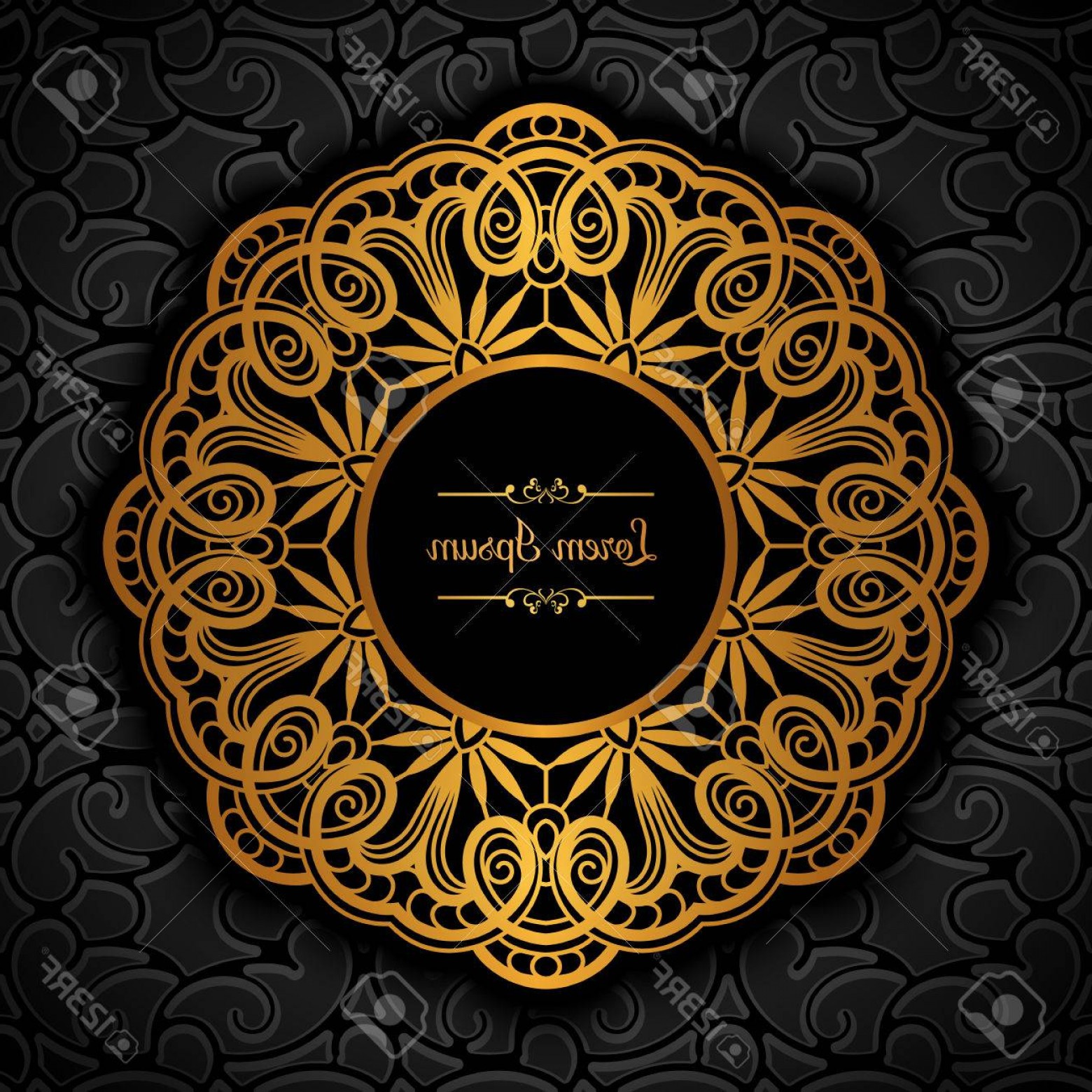 Photostock Vector Vintage Gold Label Golden Frame With Ornamental 1560x1560 Photostock Vector Vintage Gold Label Golden Frame With Ornamental