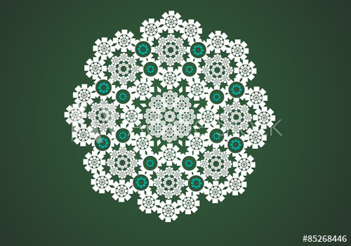 Vector Lace Circle Graphic 500x350 Vector Lace Circle Graphic