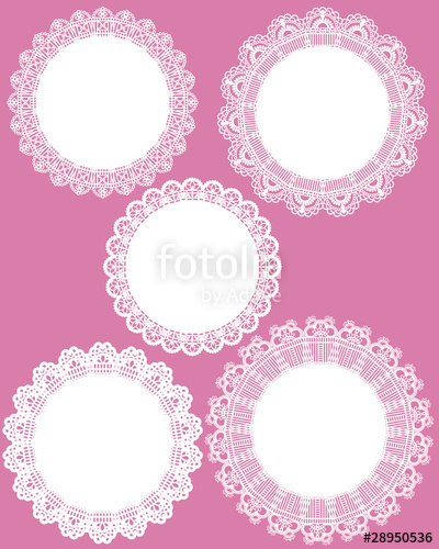 Circle Lace Frame Set Stock Image And Royalty Free Vector 400x500 Circle Lace Frame Set Stock Image And Royalty Free Vector