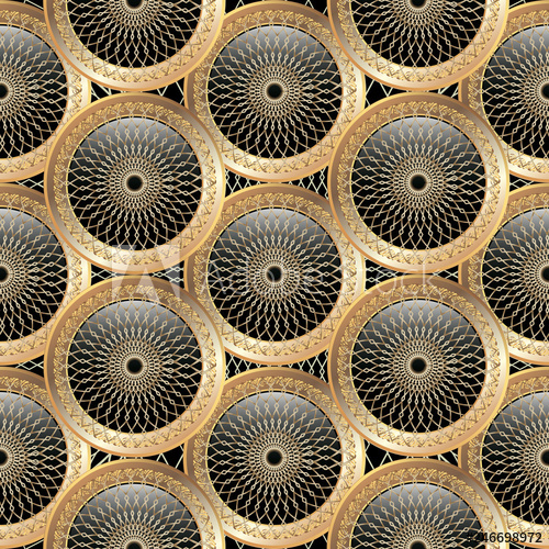 Ornamental Circles Vector Seamless Pattern Geometric Ornate 500x500 Ornamental Circles Vector Seamless Pattern Geometric Ornate