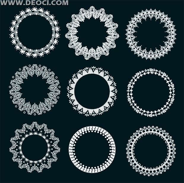 White Lace Circle Lace Download 620x616 White Lace Circle Lace Download