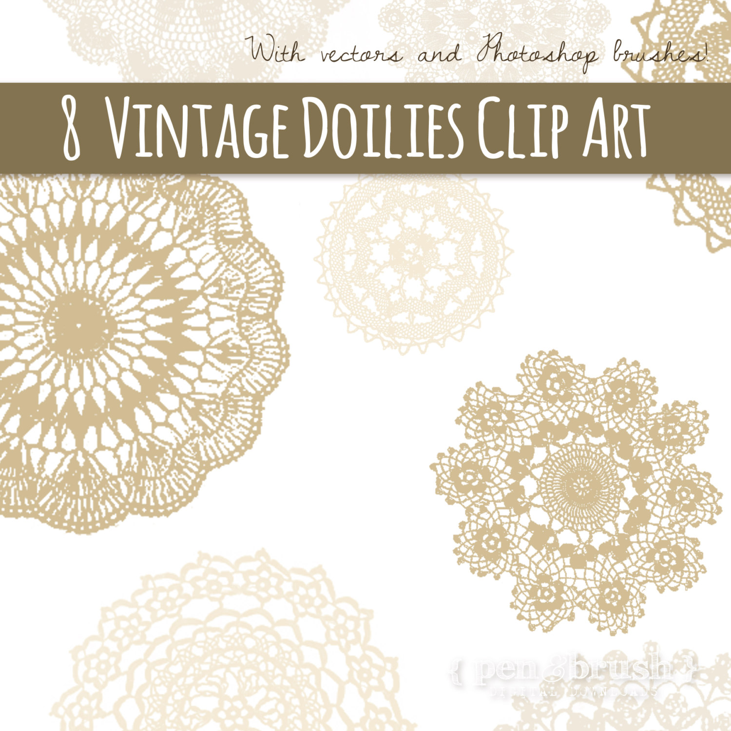 1500x1500 Lace Doily Clipart