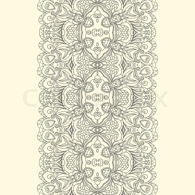 800x800 Lace Fabric Seamless Border With Stock Vector Colourbox
