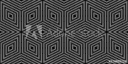 500x250 Lace Fabric Vector Design Geometric Abstract Pattern Seamless