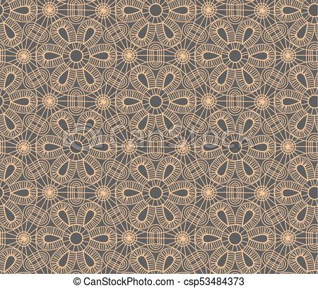 450x408 Vector Line Geometry Style Seamless Pattern Vector Illustration