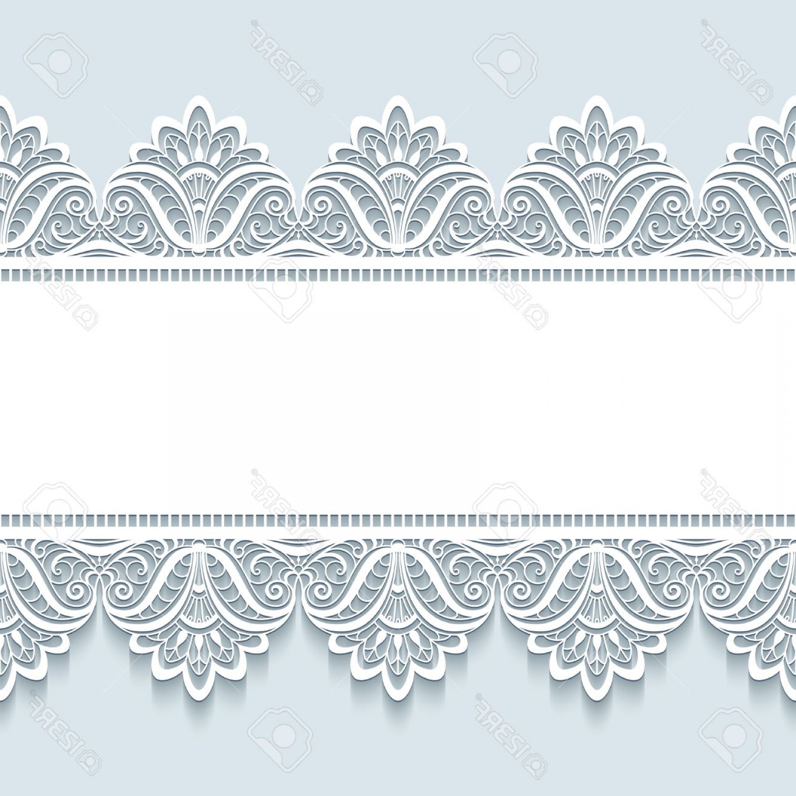 1560x1560 Photostock Vector Vintage Frame With Seamless Lace Border Ornament