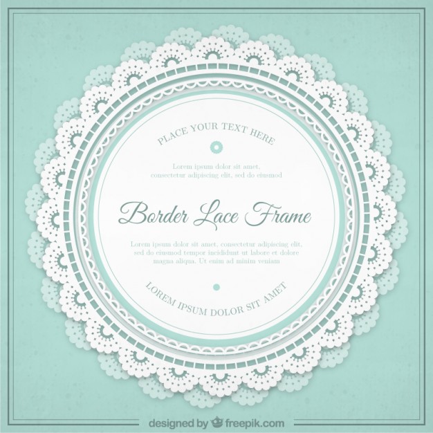 626x626 Vintage Lace Frame Vector Premium Download