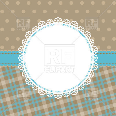 400x400 Blank Lace Round Frame Vector Image Of Design Elements Bariskina