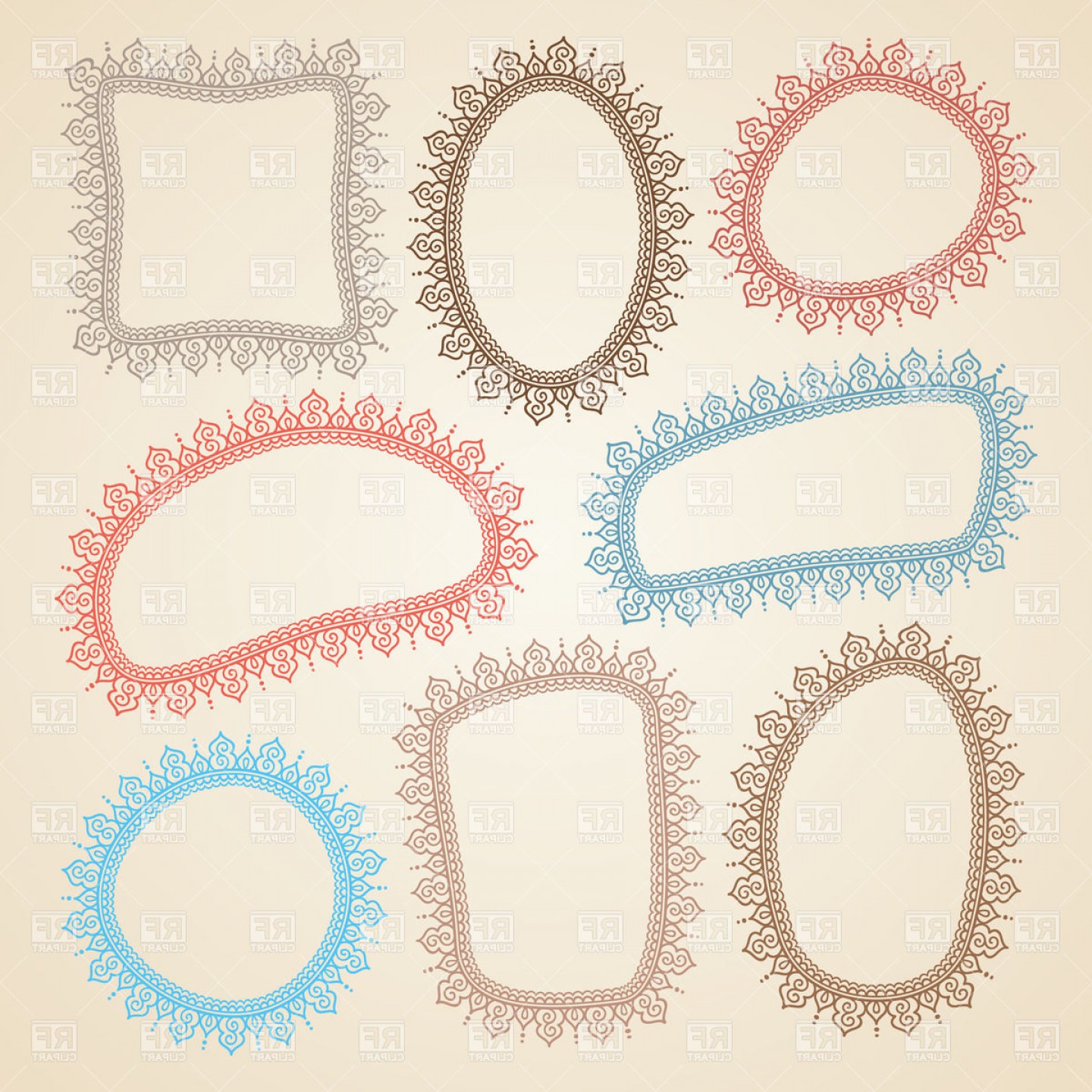 1440x1440 Collection Of Blank Lace Frames Vector Clipart Catchsplace