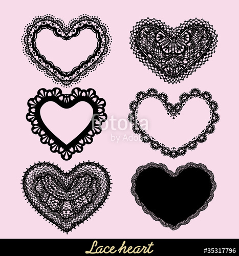 467x500 Lace Heart Stock Image And Royalty Free Vector On Fotolia