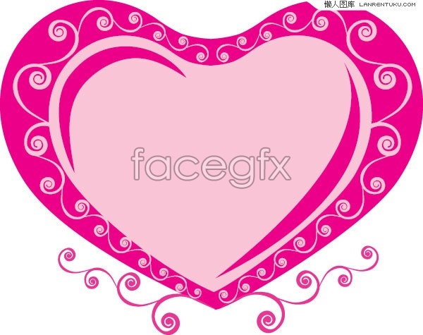 600x475 Pink Lace Heart Shaped Vector Over Millions Vectors, Stock