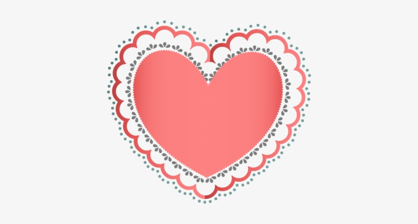 820x439 Vector Black And White Download Lace Heart Clipart