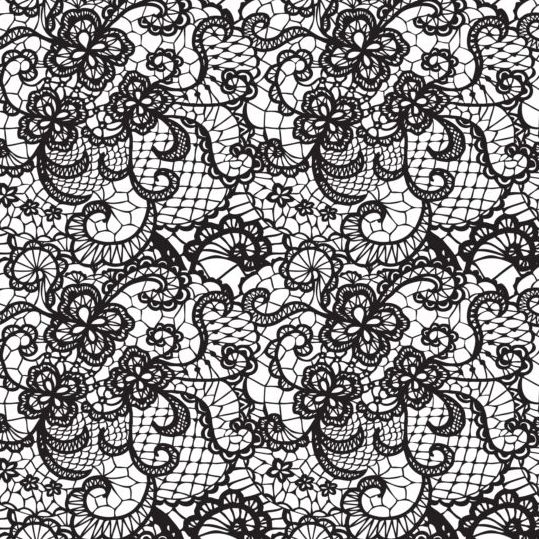 Beautiful Lace Black Pattern Vector Free Download 539x539 Beautiful Lace Black Pattern Vector Free Download