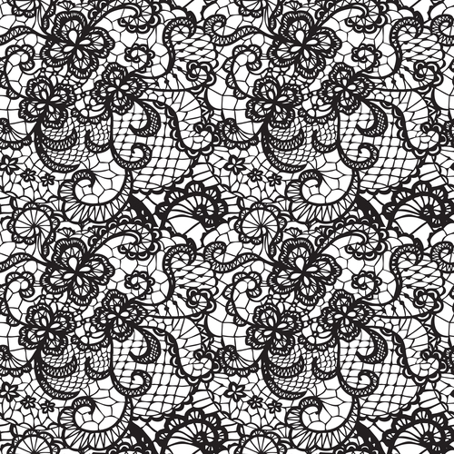Black Lace Pattern Vector Design Free Download 500x500 Black Lace Pattern Vector Design Free Download
