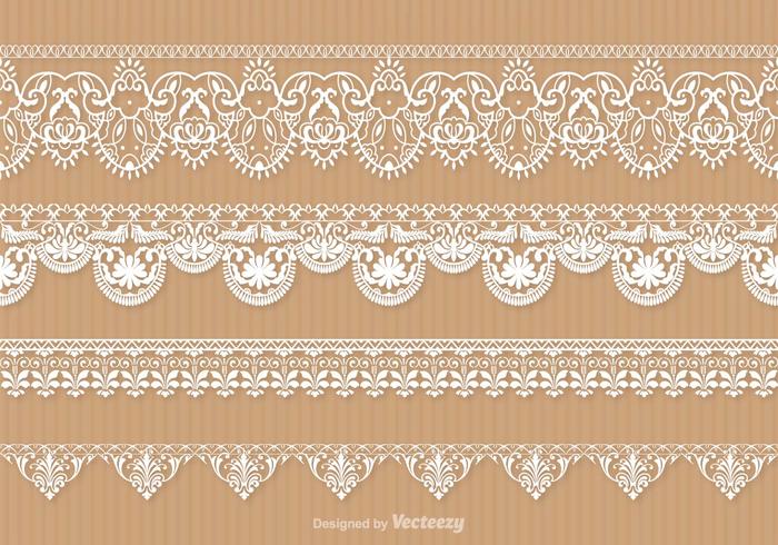 700x490 Lace Trim Vector Set