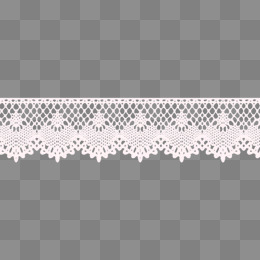260x260 White Lace Trim Pattern Vector, Decorati