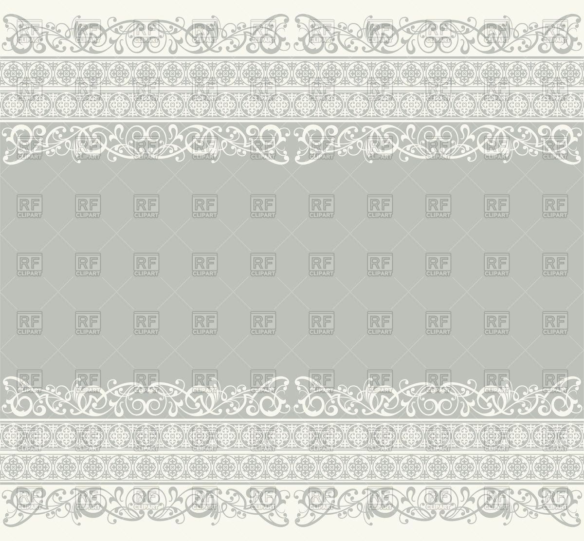 1200x1112 White Ribbon Lace On Gray Background Vector Image Of Backgrounds