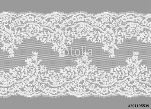 500x362 Floral Seamless Lace Ribbon Stock Image And Royalty Free Vector