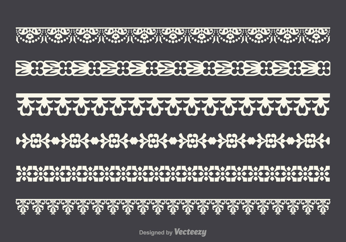 700x490 Free Vector Lace Trim Set
