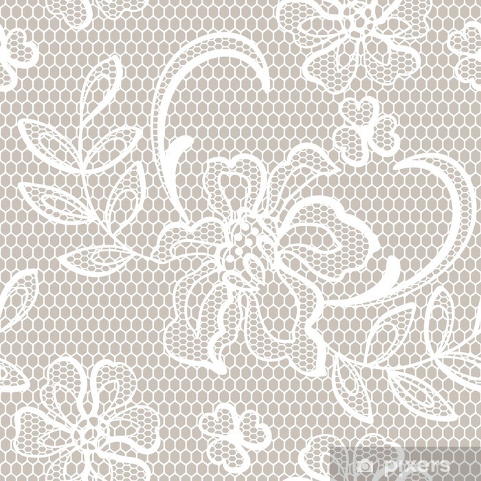 700x700 Old Lace Background, Ornamental Flowers Vector Texture Wall