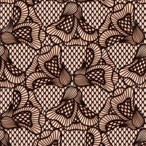 300x300 Seamless Black Flower Lace Pattern Retro Lace Texture Image