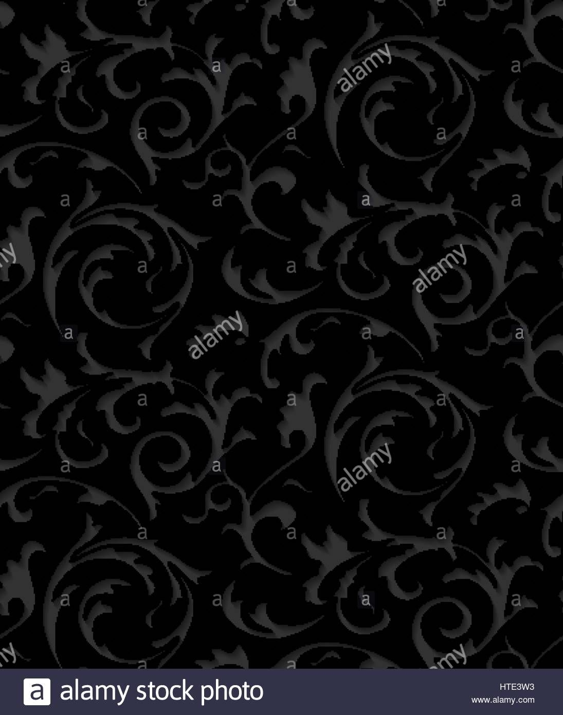 1095x1390 Vector Baroque Damask Black Elegant Lace Texture Luxury Floral
