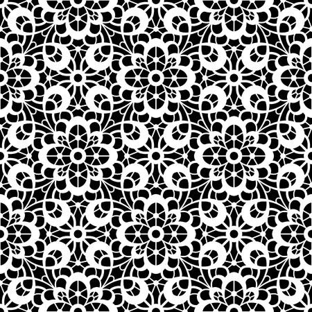 450x450 Black And White Lace Texture, Lacy Seamless Pattern Royalty Free