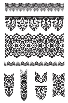 Lace Trim Vector Images 267x400 Lace Trim Vector Images