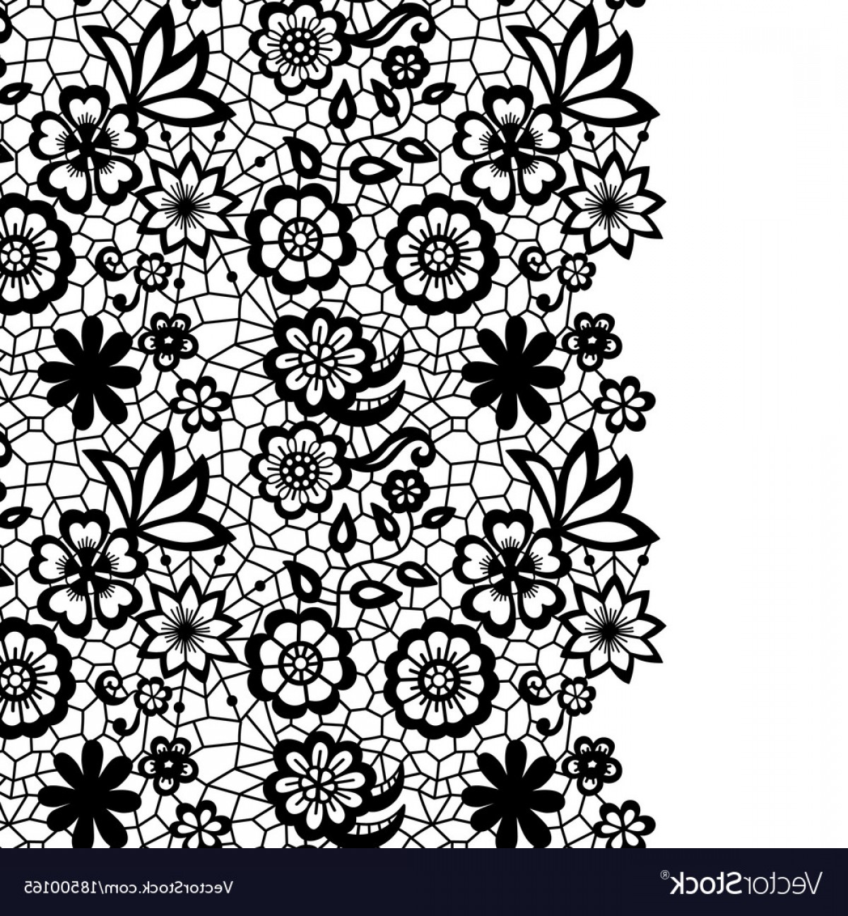 Floral Lace Trim Vector Createmepink 1200x1296 Floral Lace Trim Vector Createmepink