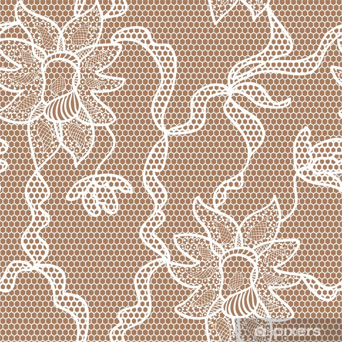 Beige Lace Vector Fabric Seamless Pattern With Orchids Wall Mural 700x699 Beige Lace Vector Fabric Seamless Pattern With Orchids Wall Mural