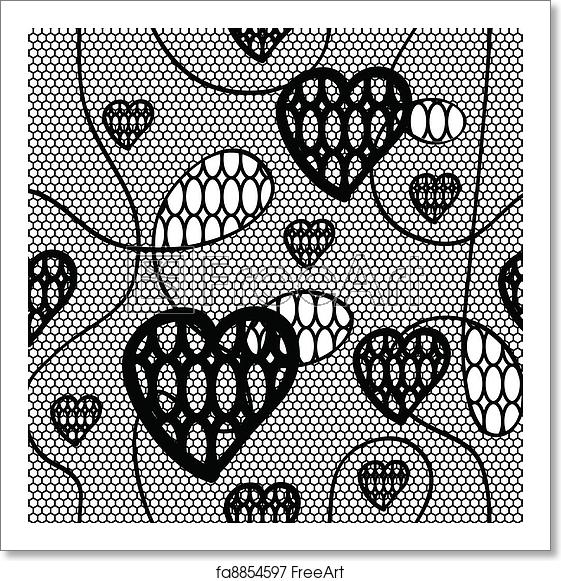 Free Art Print Of Black Lace Vector Fabric Seamless Pattern Black 561x581 Free Art Print Of Black Lace Vector Fabric Seamless Pattern Black