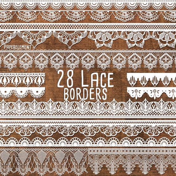 Lace Border Clipart Pack Lace Border Clip Art Lace Trim Etsy 570x570 Lace Border Clipart Pack Lace Border Clip Art Lace Trim Etsy