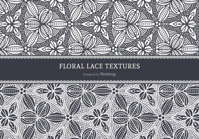 Floral Lace Vector Textures 700x490 Floral Lace Vector Textures