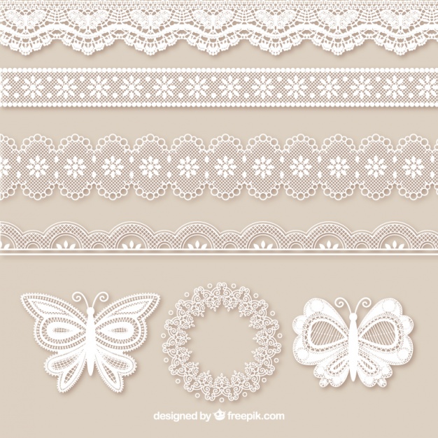 Pack Of Lace Borders And Butterflies Vector Free Download 626x626 Pack Of Lace Borders And Butterflies Vector Free Download