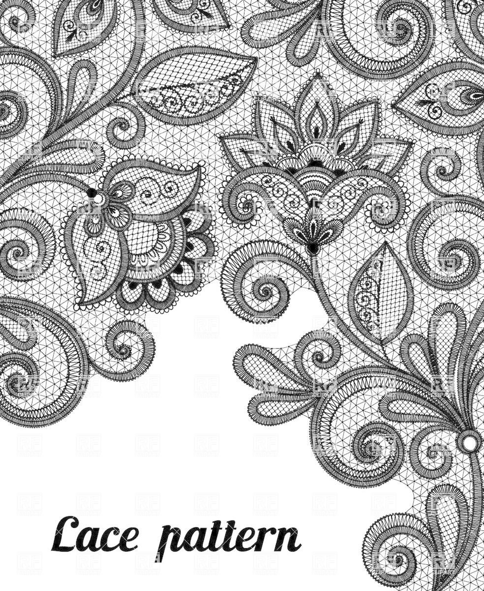 Lace Pattern Vector Png 984x1200 Lace Pattern Vector Png
