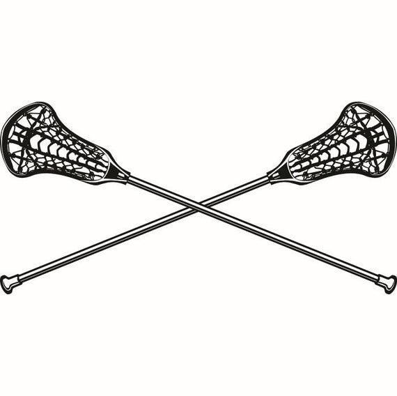 570x568 Lacrosse Logo Sticks Crossed Equipment Field Sports Game Etsy